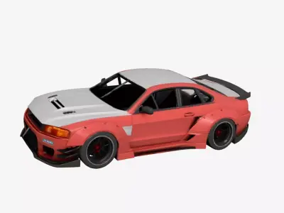 Street Racing Car 3D Model High Performance Urban Sports 03 3D model