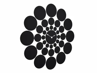 Wall Clock - Circle Design 3D model