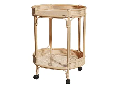 Elijah Bar and Drinks Cart Trolley  3D model