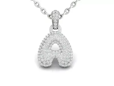 Alphabet Bubble A 3D print model