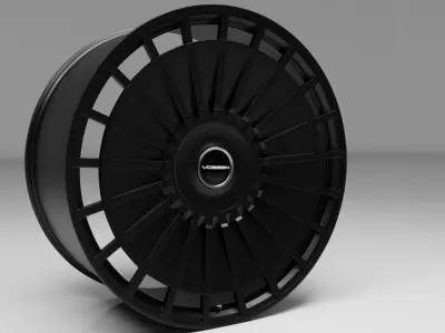 Vossen S21-12 car ring Low-poly 3D model