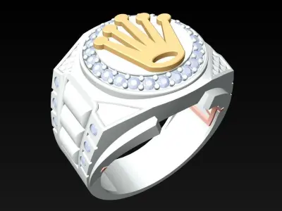 Crown Rings - Kings Rings - N2450 3D print model