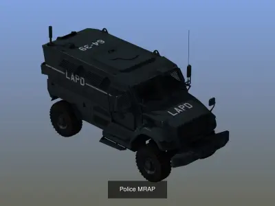 Police Vehicle Collection 3D Model Pack