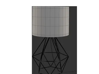 geometric frame lamp 3D model