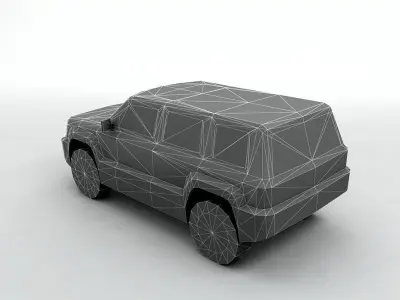 2007 Jeep Patriot Lowest Detail Low-poly 3D model