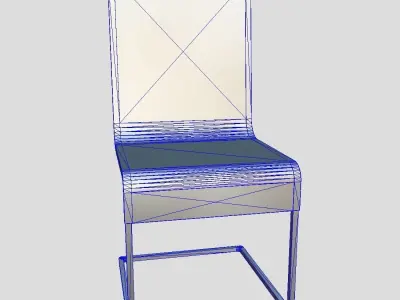 Chair 4 Low-poly 3D model