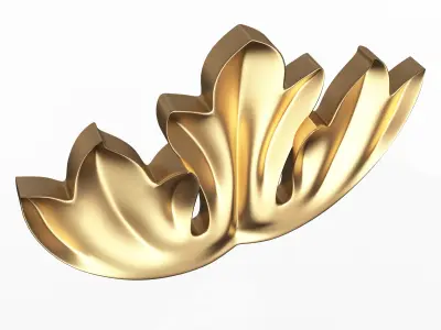 Corbel Carved 01 Low-poly 3D model