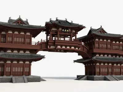 Chinese pavilion 3D model