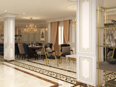 NeoClassic House Reception 3D model
