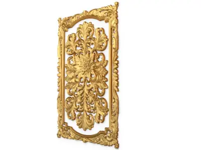 classical door decor 04 3D model