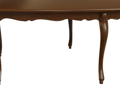 Classic wood table 3000 3D model