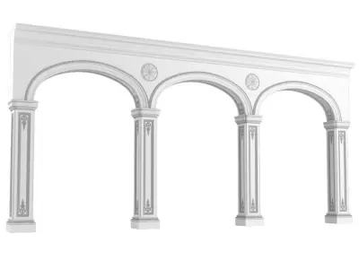 Classic arched opening 3D model