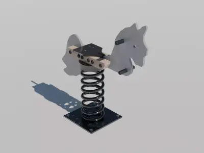 Playground Outdoor Swing 3D model