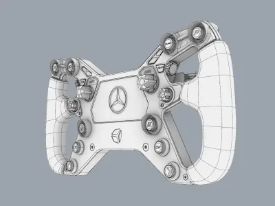 Mercedes AMG GT Cube Controls Wheel 3D model