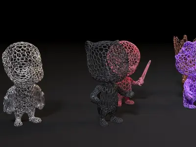 Baby Marvel characters 3D print model