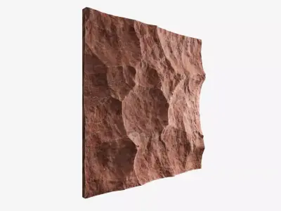 46-RockPanel sandstone wall texture 3D model