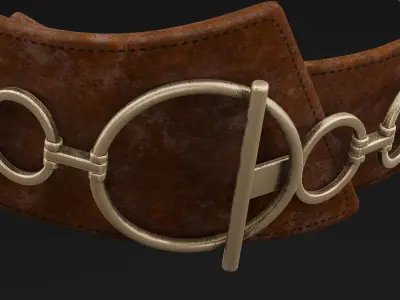 Magical Belt Low-poly 3D model