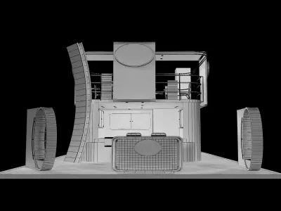 Booth Exhibition Stand a358b 3D model