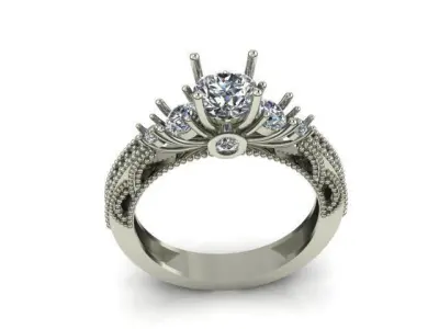 Diamond Ring 3D print model