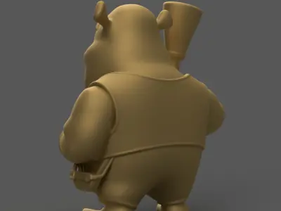 Fun Shrek 3D STL File for Unique Home Decor 3D print model