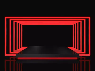 Car Exposition Showroom 3D model