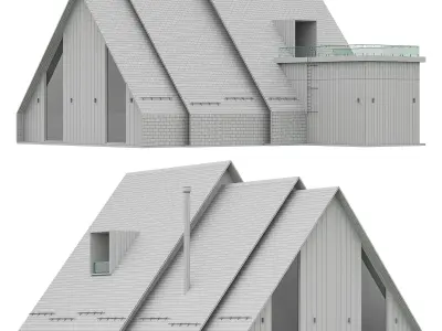 A Frame house1 3D model