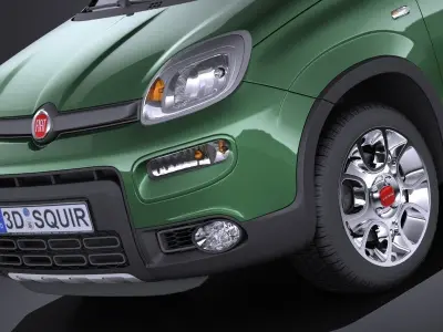 Fiat Panda 4x4 2013 VRAY 3D model