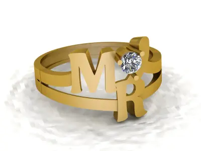 MR WORD MEN RING 3D PRINTABLE MODEL  3D print model