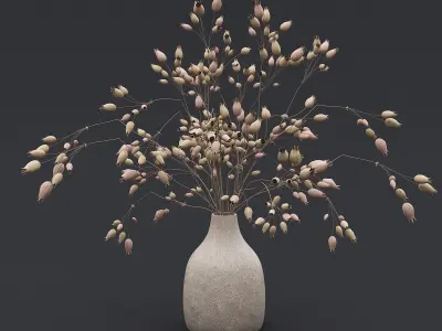 Dried Grass Flowers I 3D model