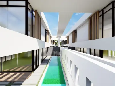 Luxury Modern Villa 3D Model for Architectural Visualizations 3D model