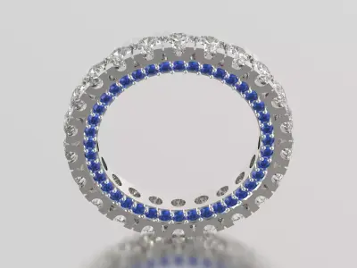 The Eternity stl 3d printable jewelry Ring model rr0005 3D print model