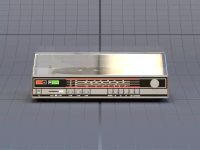 record player 3D model purchase