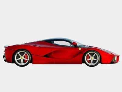 Ferrari LaFerrari 2014 Basic Trim Low-poly 3D model