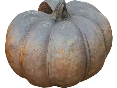 Metal Pumpkin Sculpture 3D model