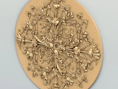 Round rosette 047 3D model