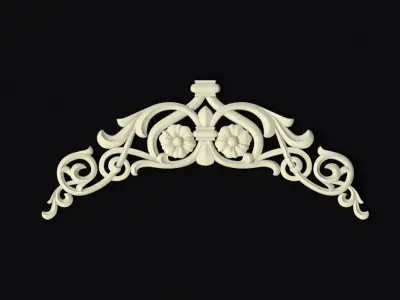 Central decor ornament for furniture 3D model 111