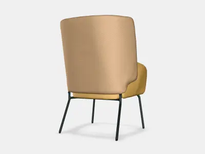 BINGSTA High-back armchair 1 Low-poly 3D model