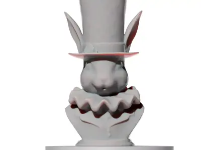 Rabbit vase 3D print model