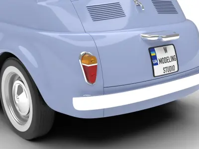 Fiat 500 1959 3d model  3D model