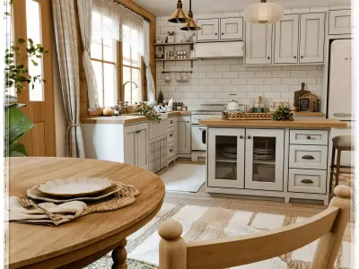 Country Cottage Kitchen Blender Scene 3D model