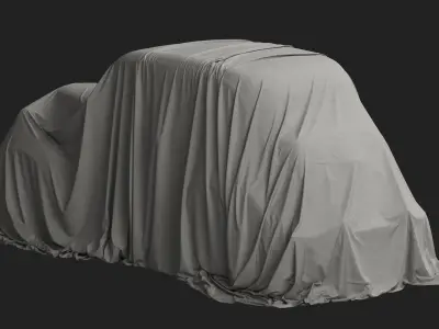 Vintage Car Cover 03 3D model