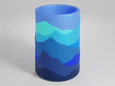 Pen pencil holders Vases Decoration 3D Model Collection