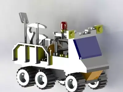 lego car  Free 3D model