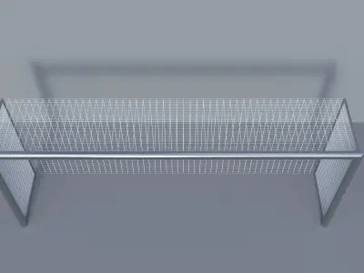 Simple Soccer-Football Goal  Free 3D model