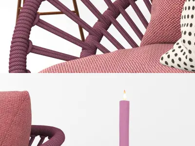 kettal cala 3 place sofa 3D model