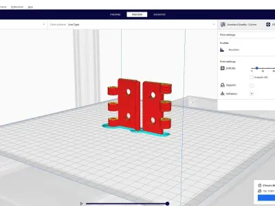 Hinge door 3d printed 3D print model