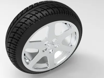 tire and rim Free 3D model purchase