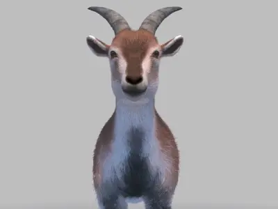 blue sheep 3Dmodel 3D model