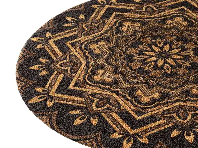 round carpet 4 3D model
