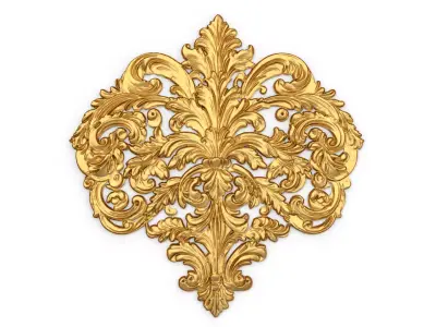 Classic decor ornament carved 47  3D model